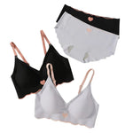 Women's fancy & Soft Matriyal Sexy Bra & Panty Set (Pack of 4)