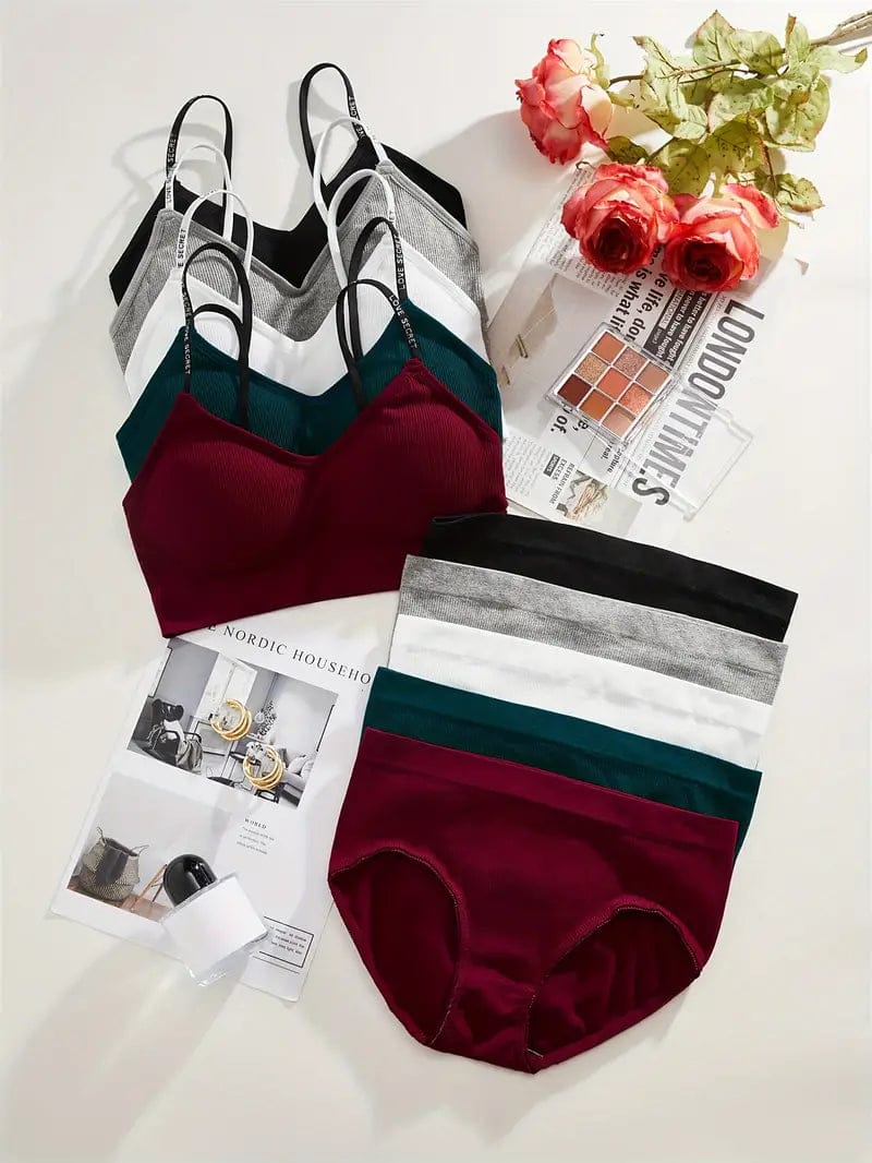 Women's fancy & Soft Matriyal Sexy Bra & Panty Set (Pack of 5)