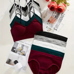 Women's fancy & Soft Matriyal Sexy Bra & Panty Set (Pack of 5)