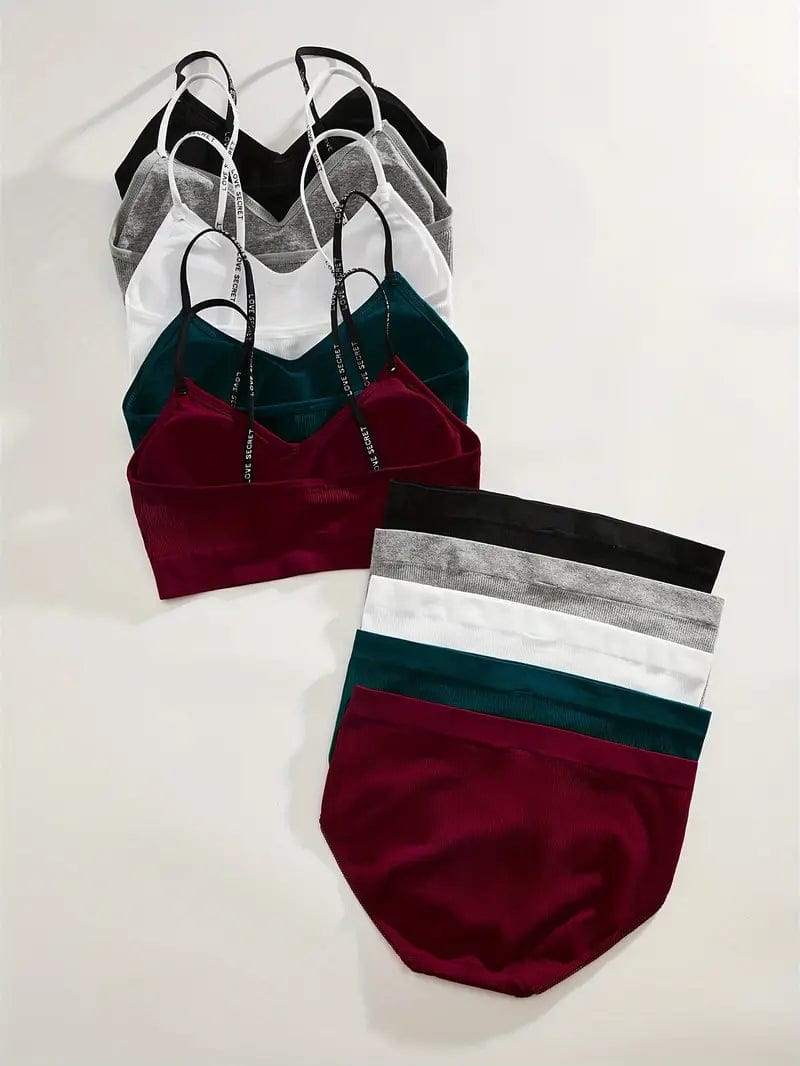 Women's fancy & Soft Matriyal Sexy Bra & Panty Set (Pack of 5)