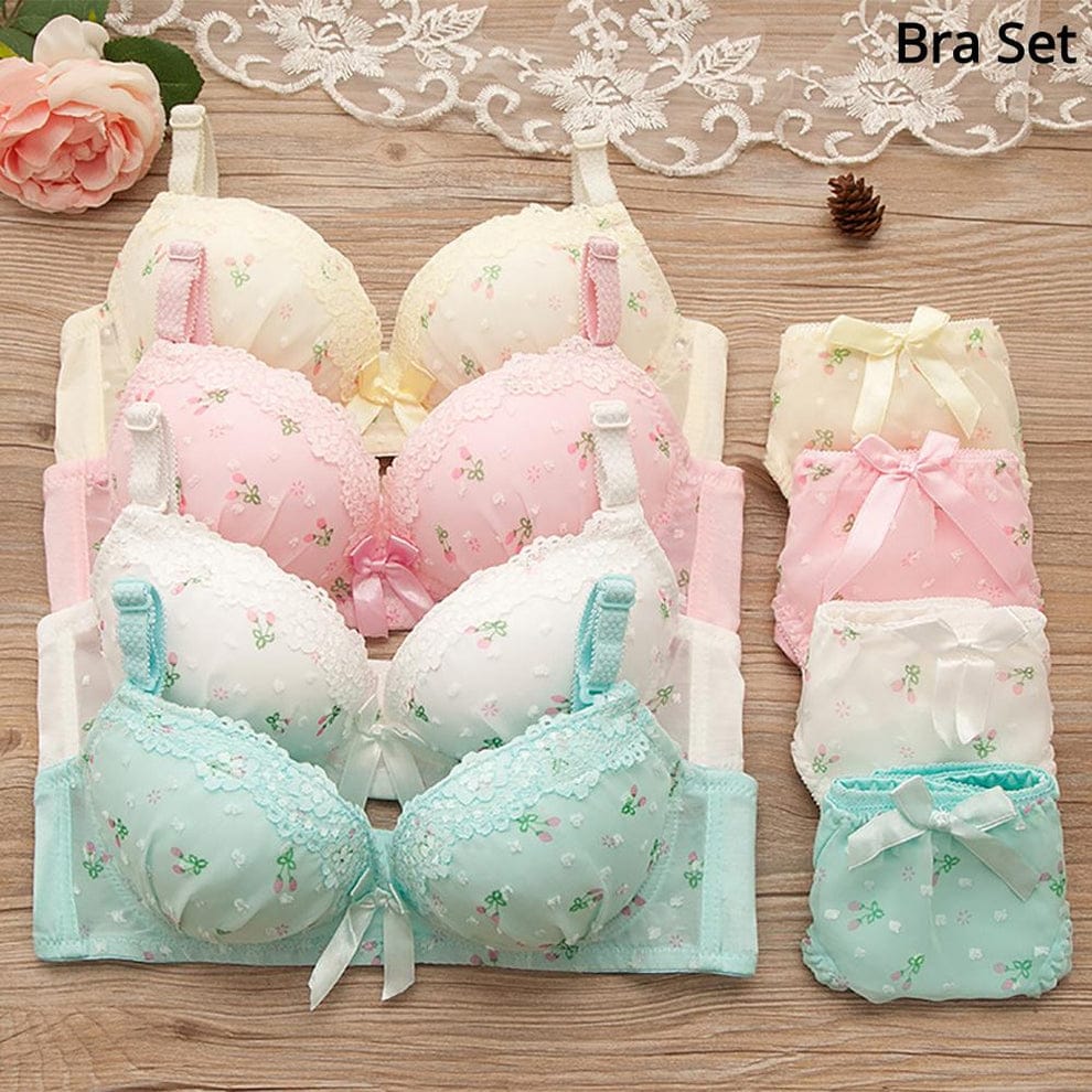 Women's fancy & Soft Matriyal Sexy Bra & Panty Set (Pack of 4)