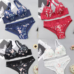 Women's fancy & Soft Matriyal Sexy Bra & Panty Set (Pack of 4)