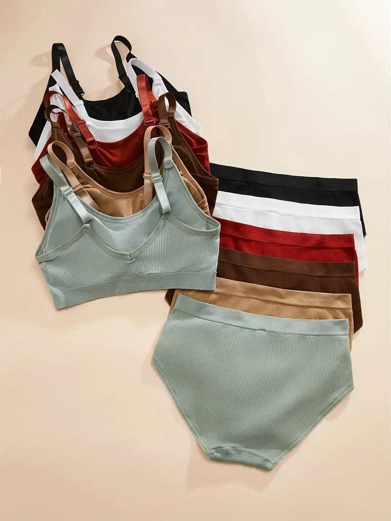 Women's fancy & Soft Matriyal Sexy Bra & Panty Set (Pack of 6)