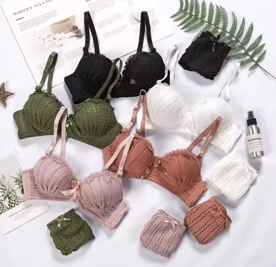 Women's fancy & Soft Matriyal Sexy Bra & Panty Set (Pack of 6)